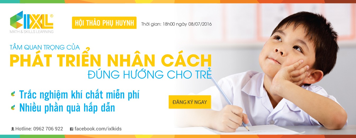 File in - standee Hoi Thao Phu Huynh